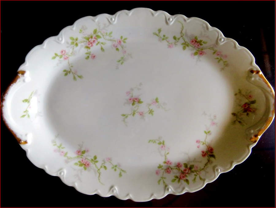 SCHLEIGER 321-10 14" Oval Serving Platter by Haviland-1