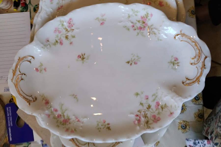 Schleiger 459L 13" Oval Serving Platter by Haviland-1