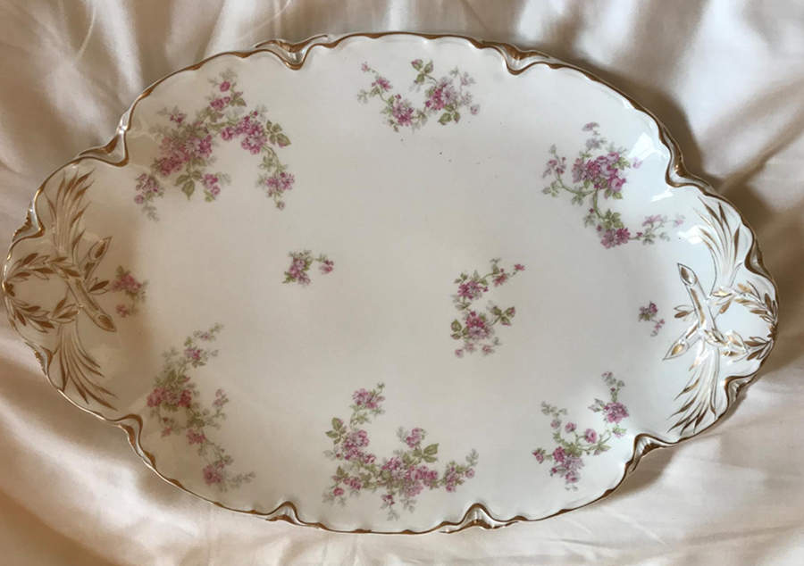 Schleiger 244-2 15" Oval Serving Platter by Haviland-1