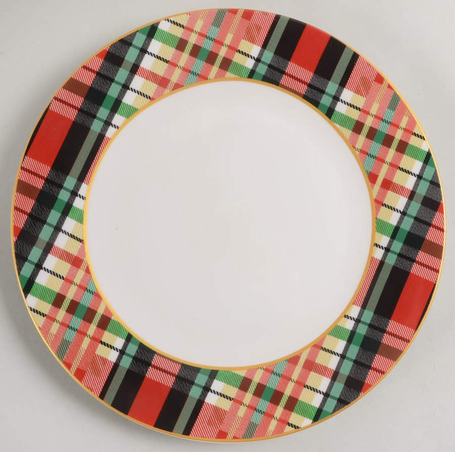 Christmas Plaid Dinner Plate by Home Essentials-1