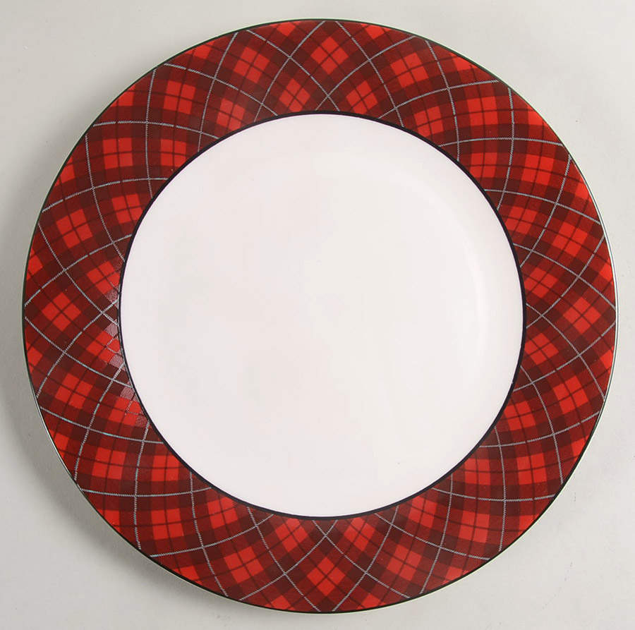 Christmas Plaid Dinner Plate by Home Essentials-1