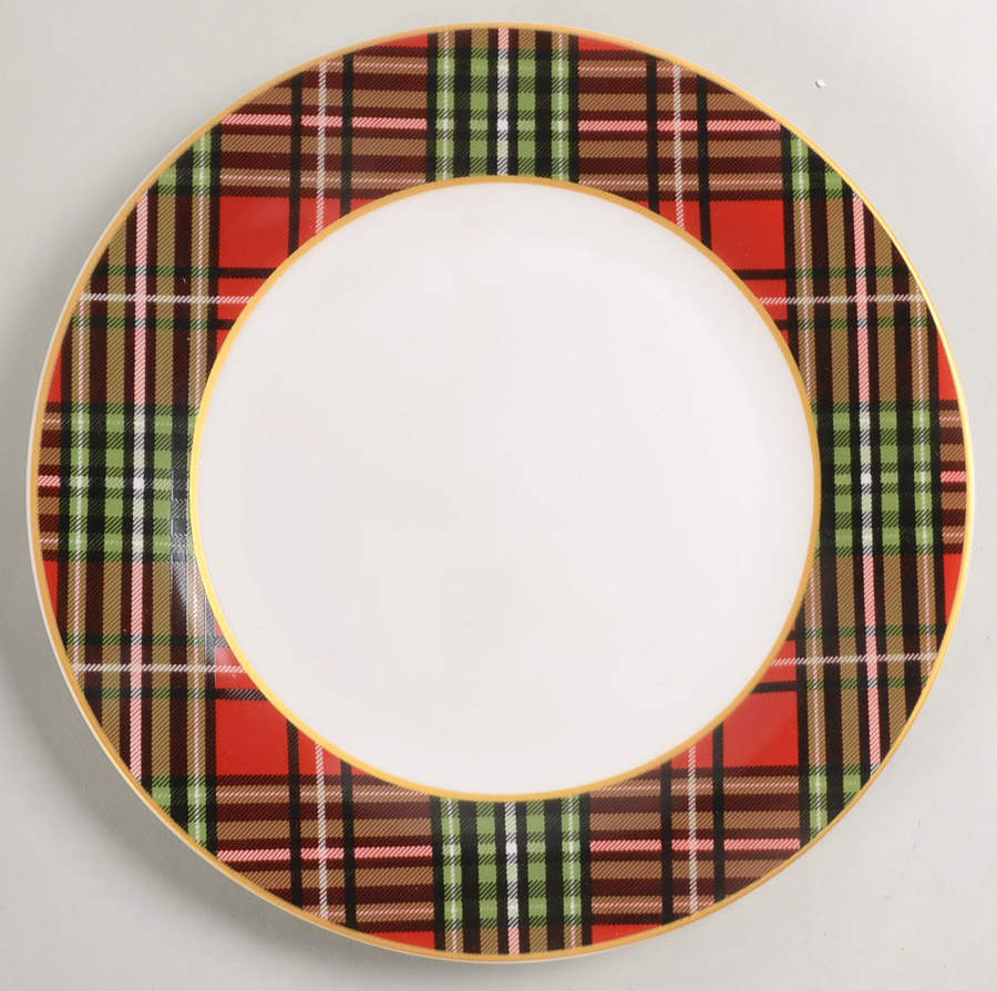 Christmas Plaid Dinner Plate by Home Essentials-1