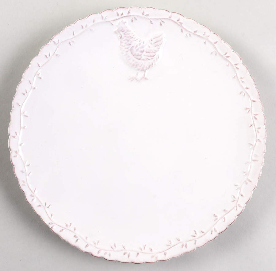 White Chicken Collection Luncheon Plate by Hobby Lobby-1