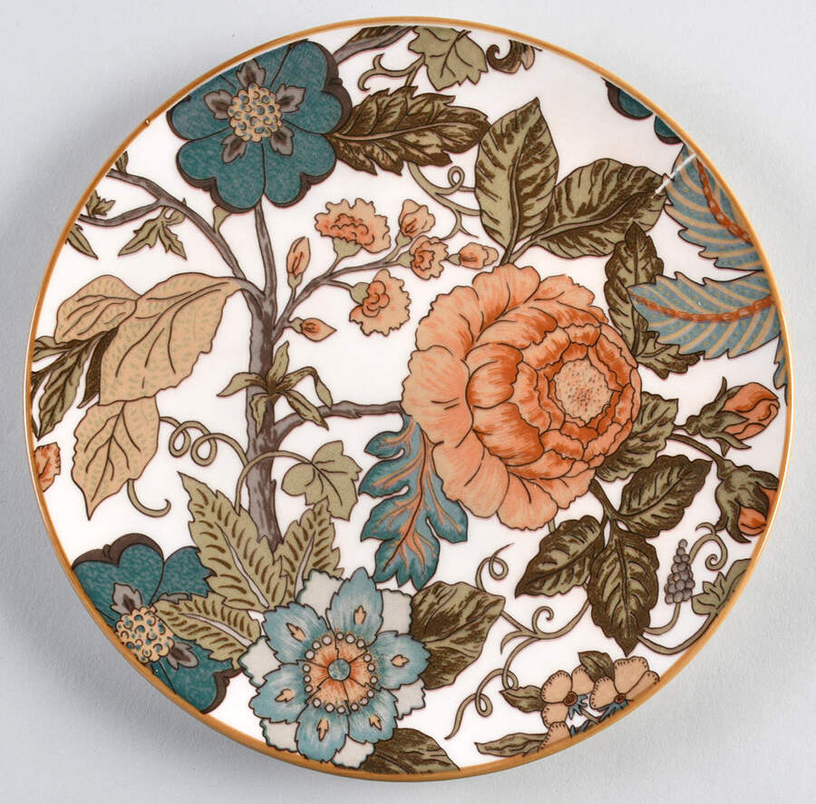 Floral & Paisley Salad Plate by Home Essentials-1