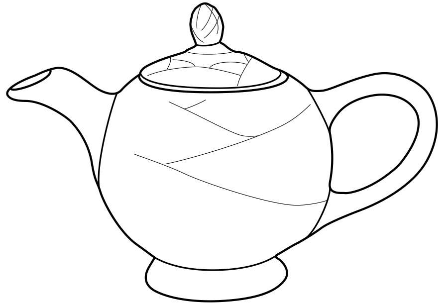 Teapots By Hall (Non-Pattern) Moderne Teapot & Lid by Hall-1