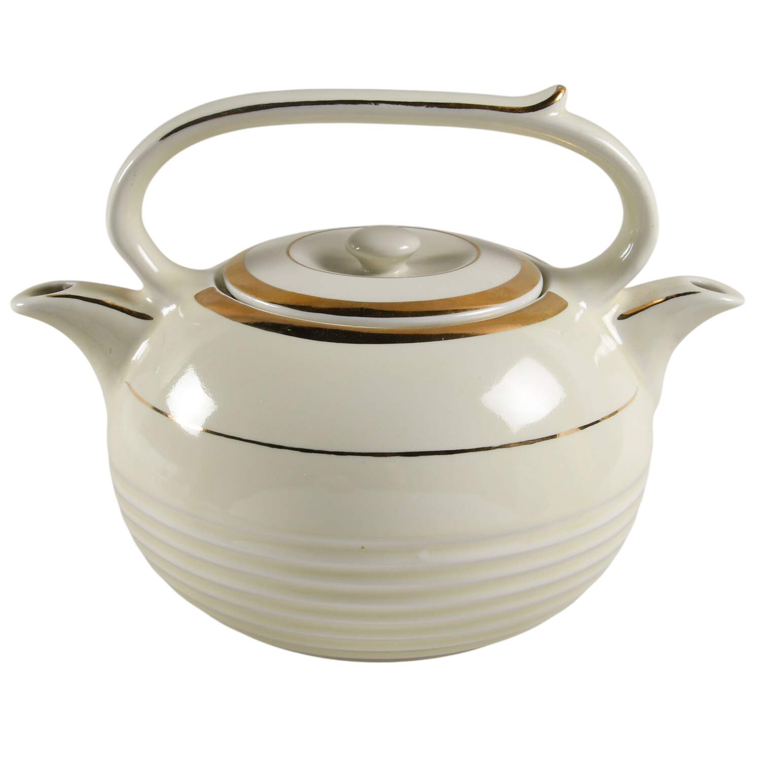 Teapots By Hall (Non-Pattern) Teataster 2 Spout Teapot & Lid by Hall-1