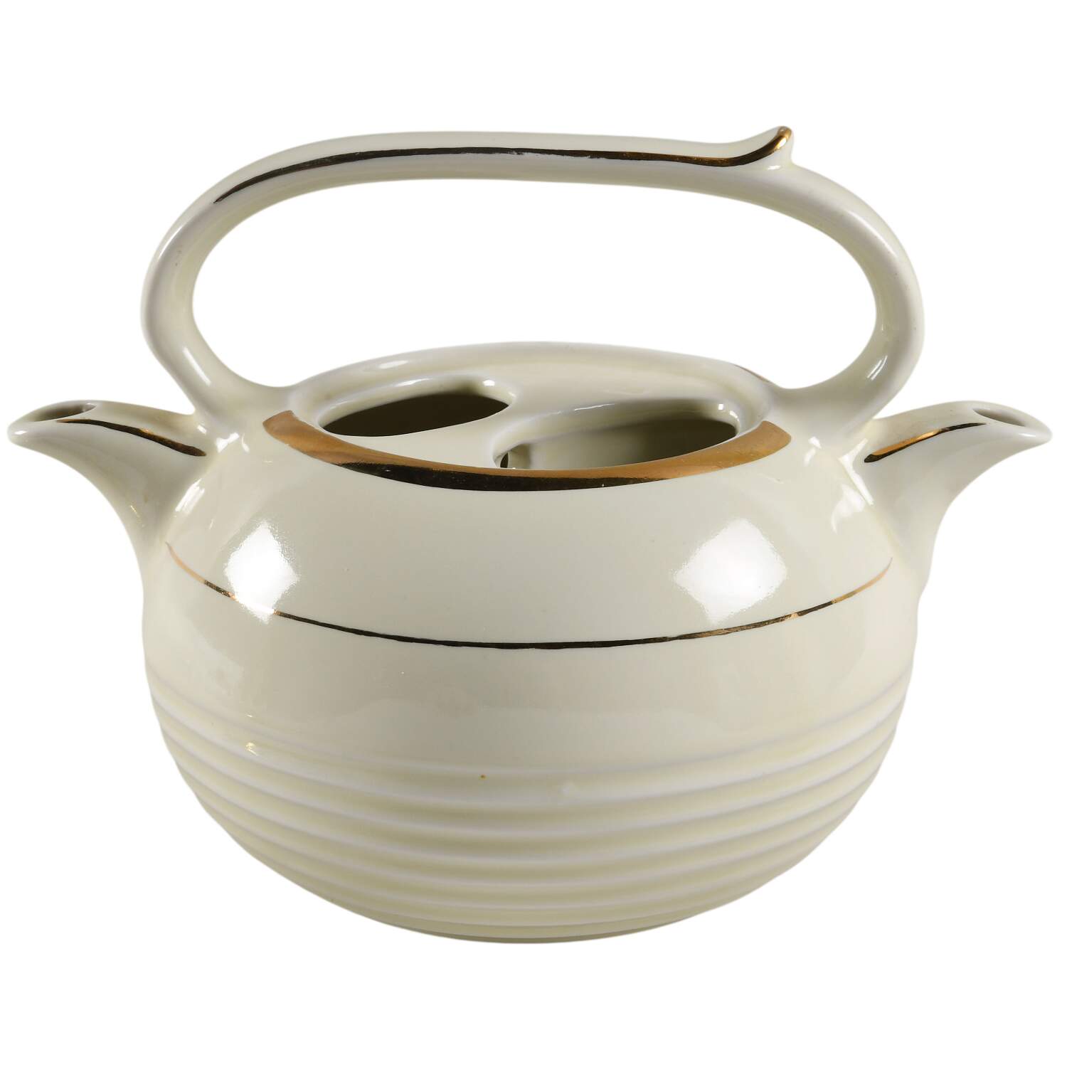 Teapots By Hall (Non-Pattern) Teataster 2 Spout Teapot No Lid by Hall-1