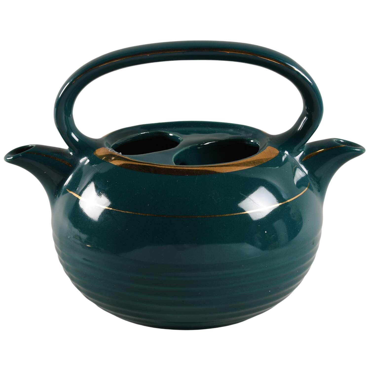 Teapots By Hall (Non-Pattern) Teataster 2 Spout Teapot No Lid by Hall-1