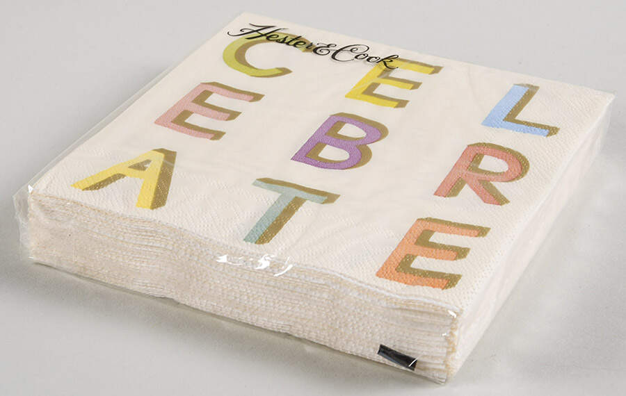 Table Decor Pack of 20 Paper Cocktail Napkins by Hester & Cook-1