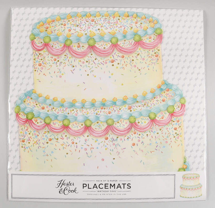 Table Decor Pad of 12 Paper Placemats by Hester & Cook-1
