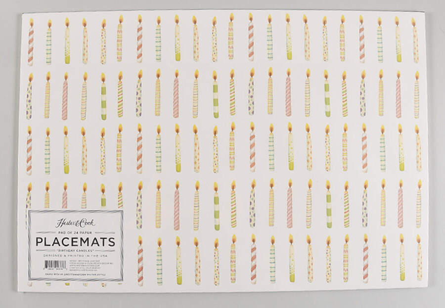 Table Decor Pad of 24 Paper Placemats by Hester & Cook-1