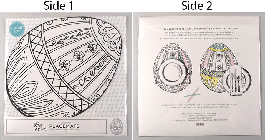Table Decor Pad of 12 Paper Placemats by Hester & Cook-1