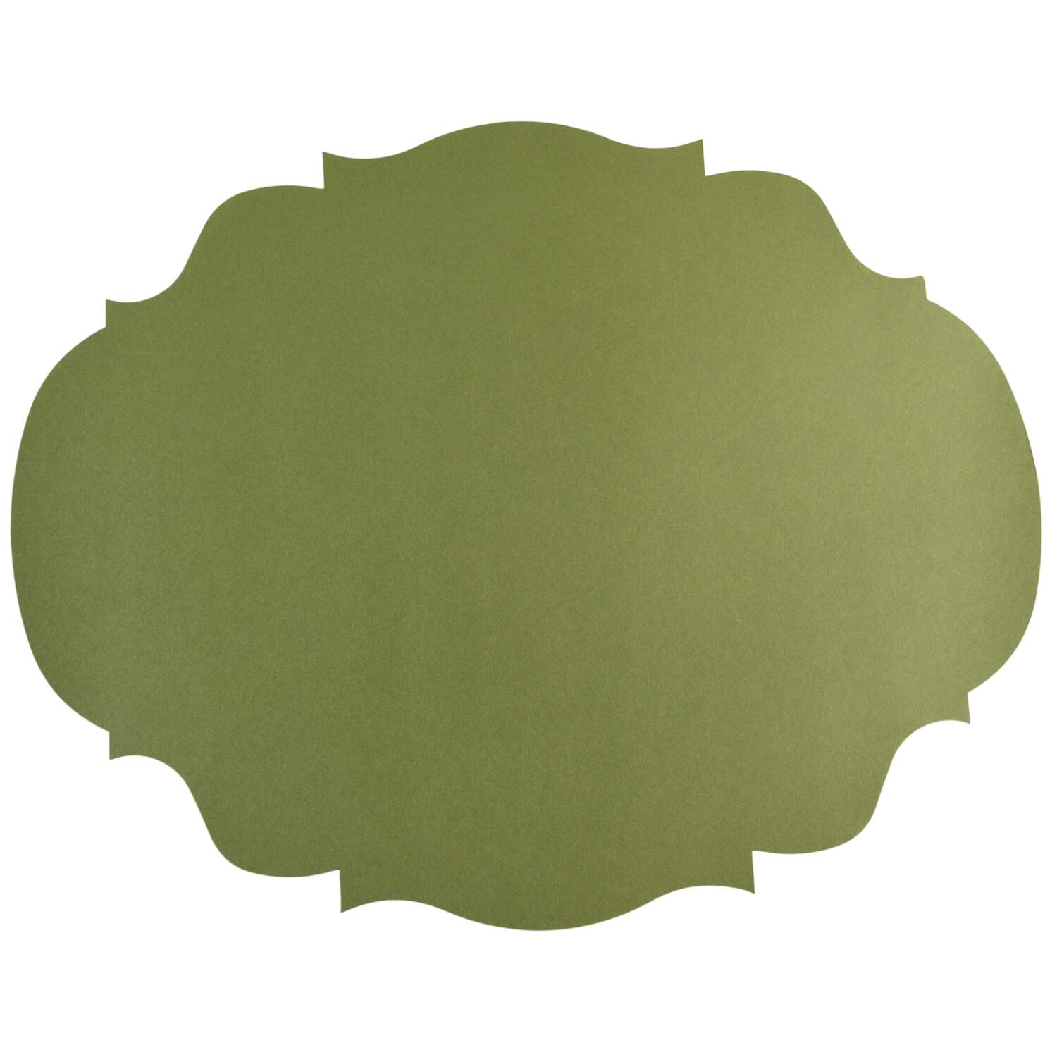 Table Decor Die-Cut Green French Frame Placemat-12 Sheets by Hester & Cook-1