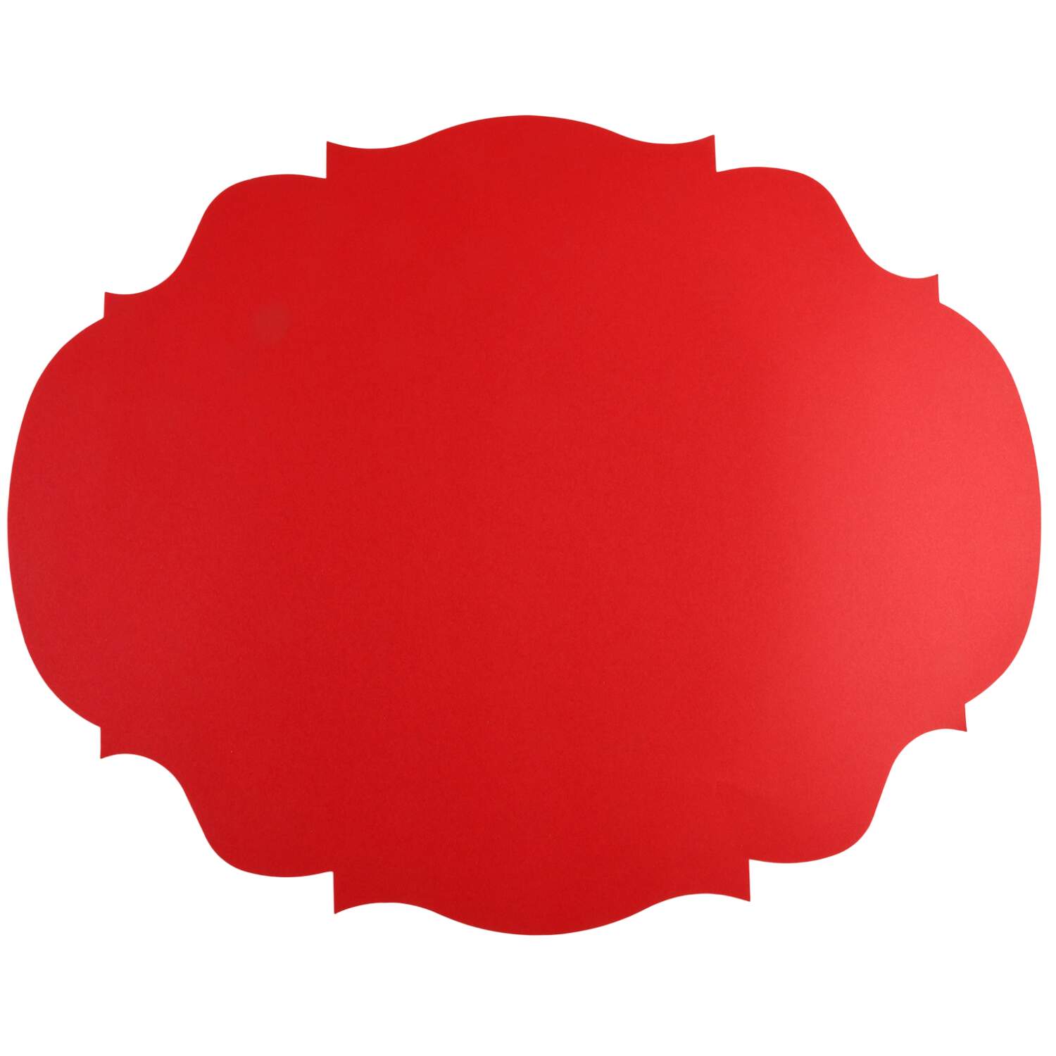 Table Decor Die-Cut Red French Frame Placemat-12 Sheets by Hester & Cook-1