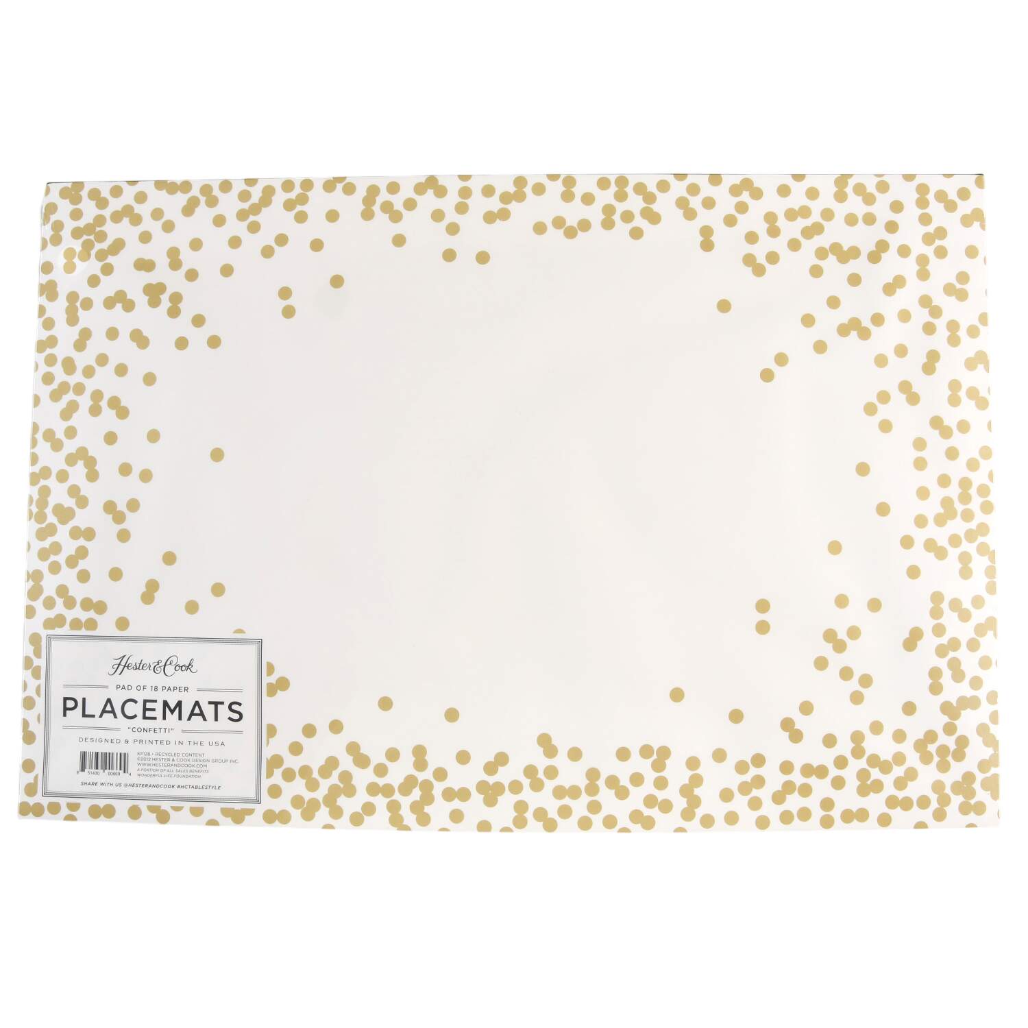 Table Decor Confettie Placemat-Pad of 18 by Hester & Cook-1