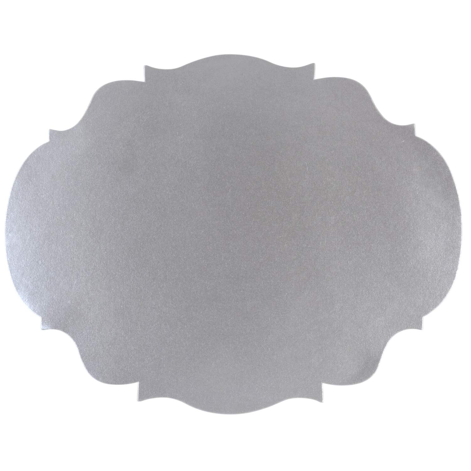 Table Decor Die-Cut Silver French Frame Placemat-12 Sheets by Hester & Cook-1