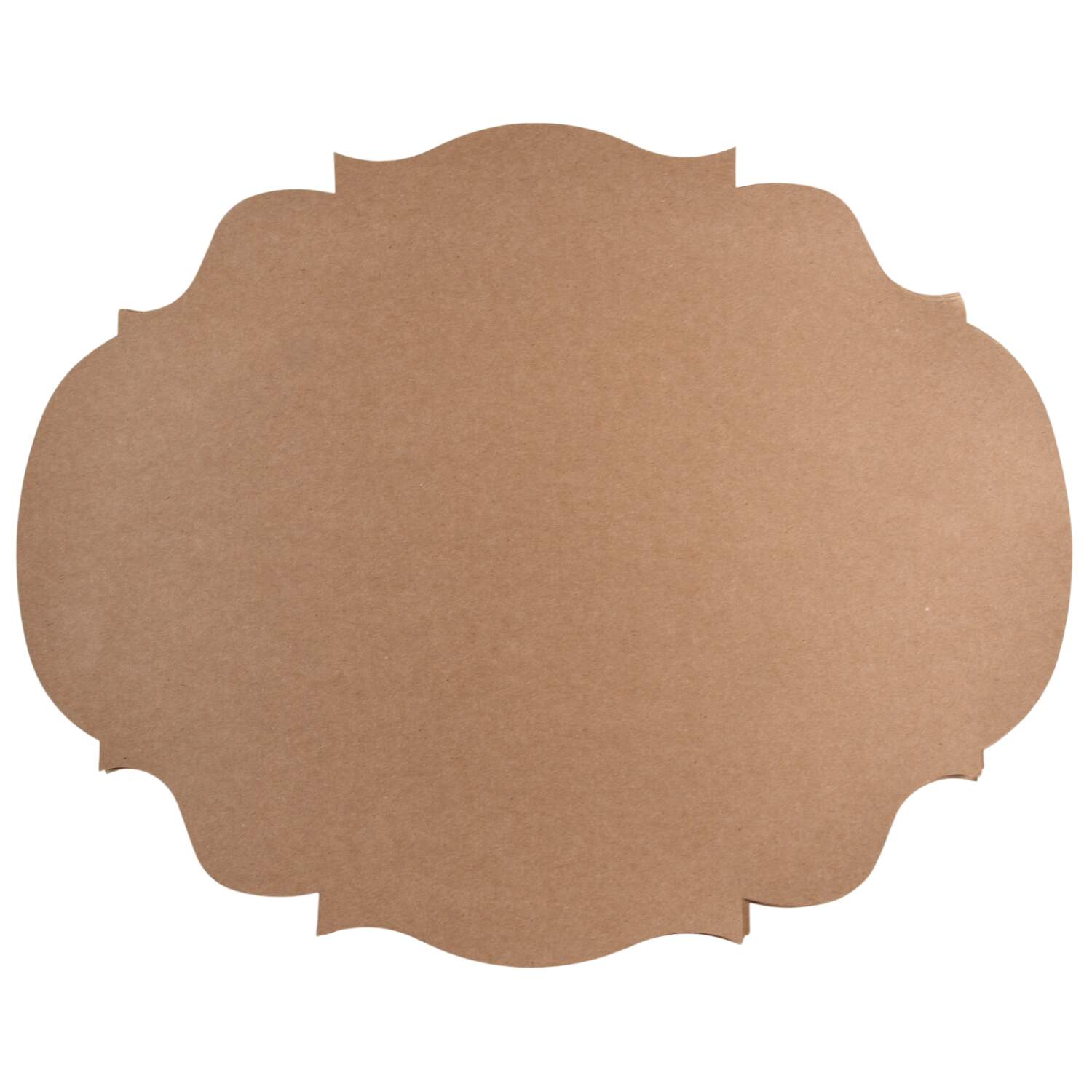 Table Decor Die-Cut Kraft French Frame Placemat-12 Sheets by Hester & Cook-1