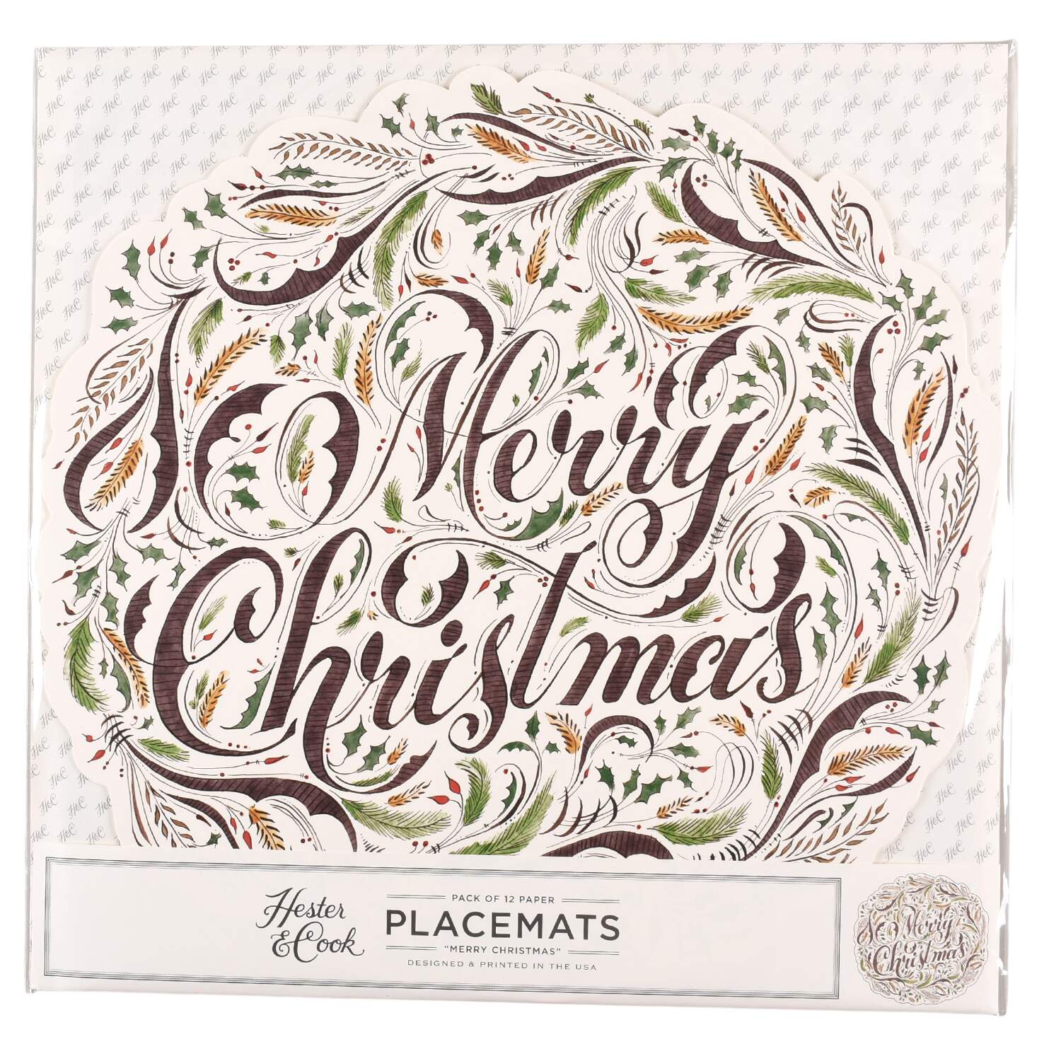 Table Decor Pad of 12 Paper Placemats by Hester & Cook-1