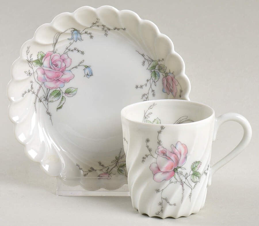 H5110 Flat Demitasse Cup & Saucer Set by Haviland-1