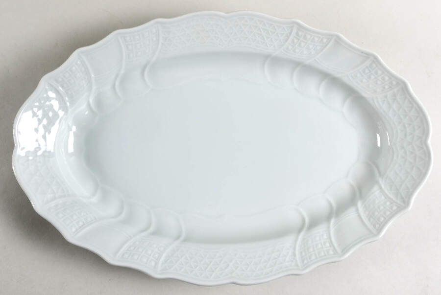 Dresden Celadon 15" Oval Serving Platter by Hutschenreuther-1