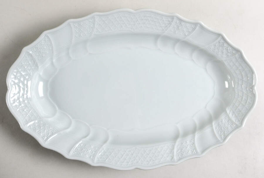 Dresden Celadon 14" Oval Serving Platter by Hutschenreuther-1