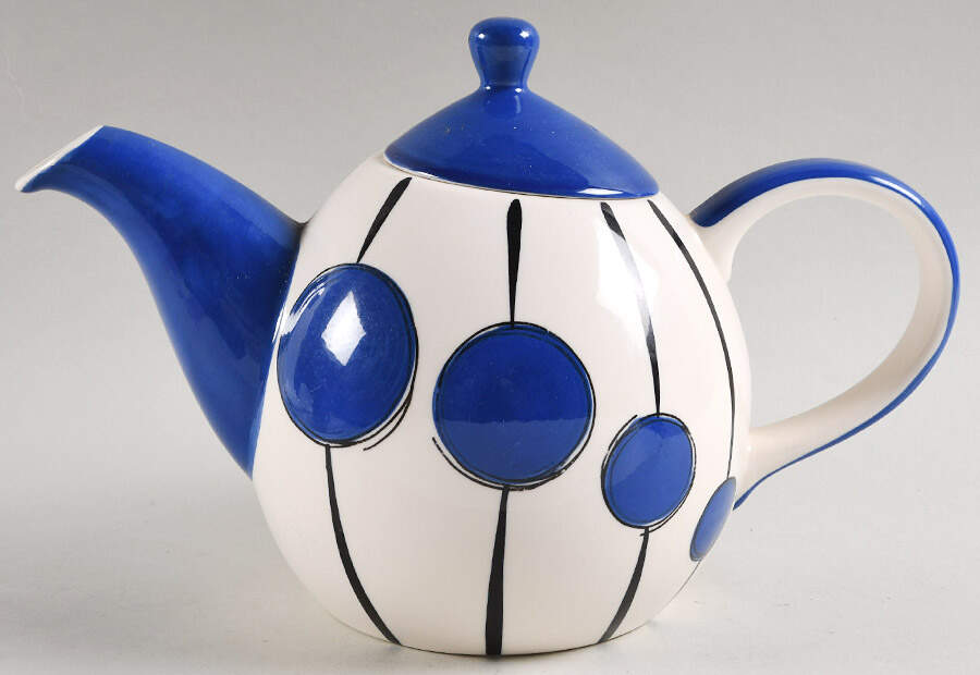 Orbit Teapot & Lid by Hues 'n Brews-1