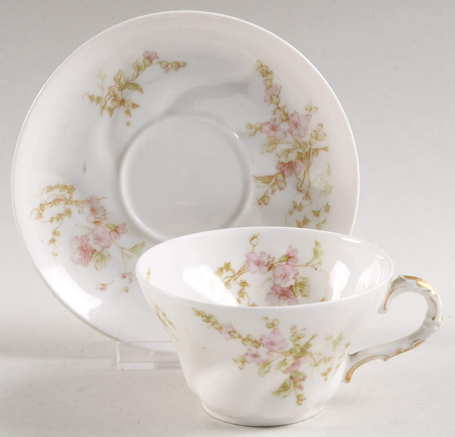 Sch451-5 Flat Cup & Saucer Set by Haviland-1