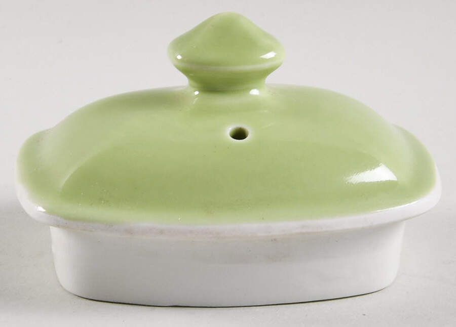 Chartreuse Lid for Hollywood Teapot by Hall-1