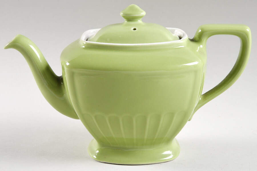 Chartreuse Hollywood Teapot & Lid by Hall-1