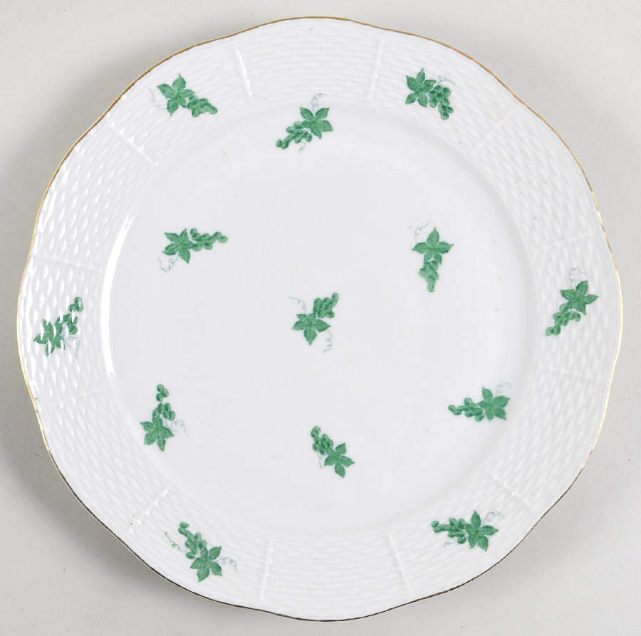 HER88 Green Dinner Plate by Herend-1