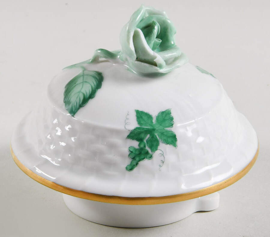 HER88 Green Lid for Small Coffee Pot by Herend-1