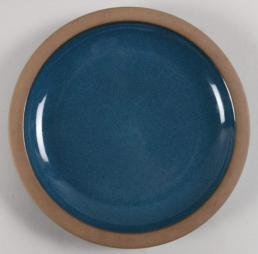 Tartine Teal Luncheon Plate by Heath-1