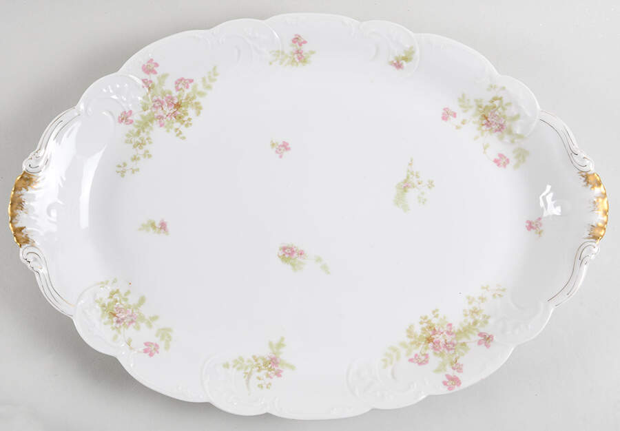 Schleiger 52-18 17" Oval Serving Platter by Haviland-1