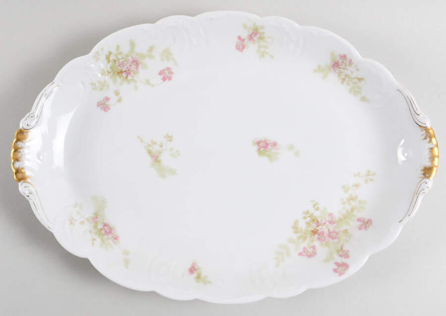 Schleiger 52-18 13" Oval Serving Platter by Haviland-1