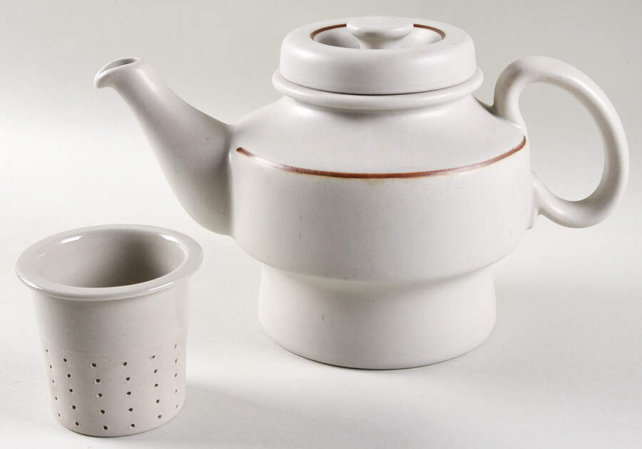 HOK13 Teapot & Lid with Infuser by Hoganas Keramiks-1