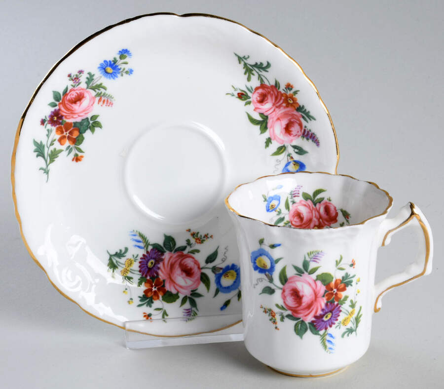 5578 Flat Demitasse Cup & Saucer Set by Hammersley-1