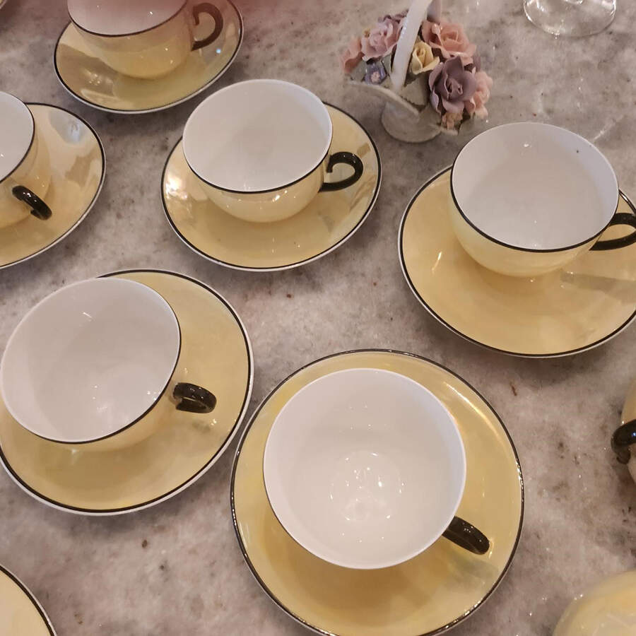 HEJ206 Flat Cup & Saucer Set by Hertel Jacob-1