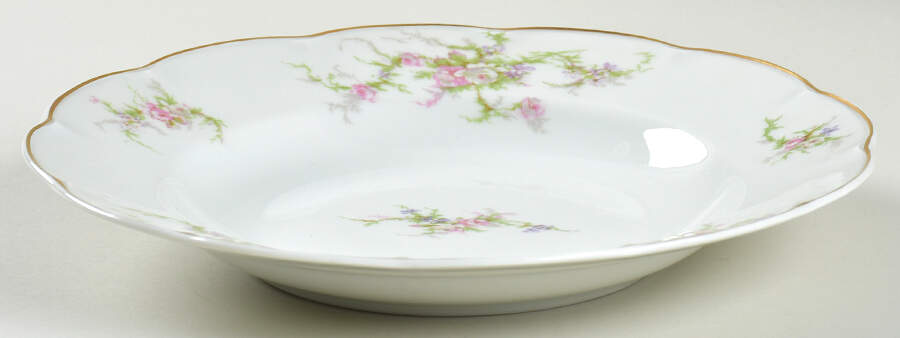 Rosalinde (No Verge) Large Rim Soup Bowl by Haviland-1
