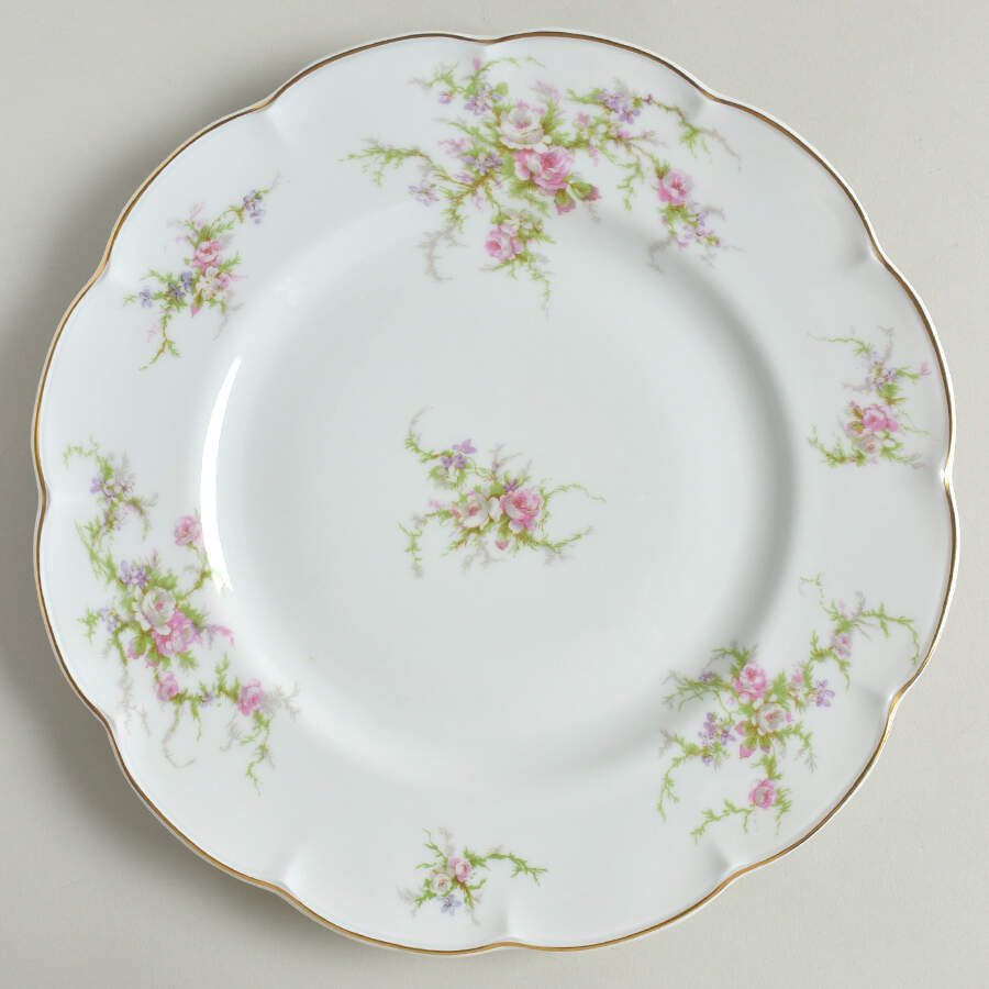 Rosalinde (No Verge) Dinner Plate by Haviland-1