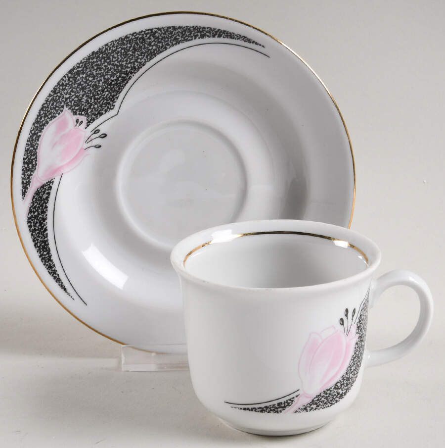 HEP120 Flat Cup & Saucer Set by Graf Von Henneberg-1