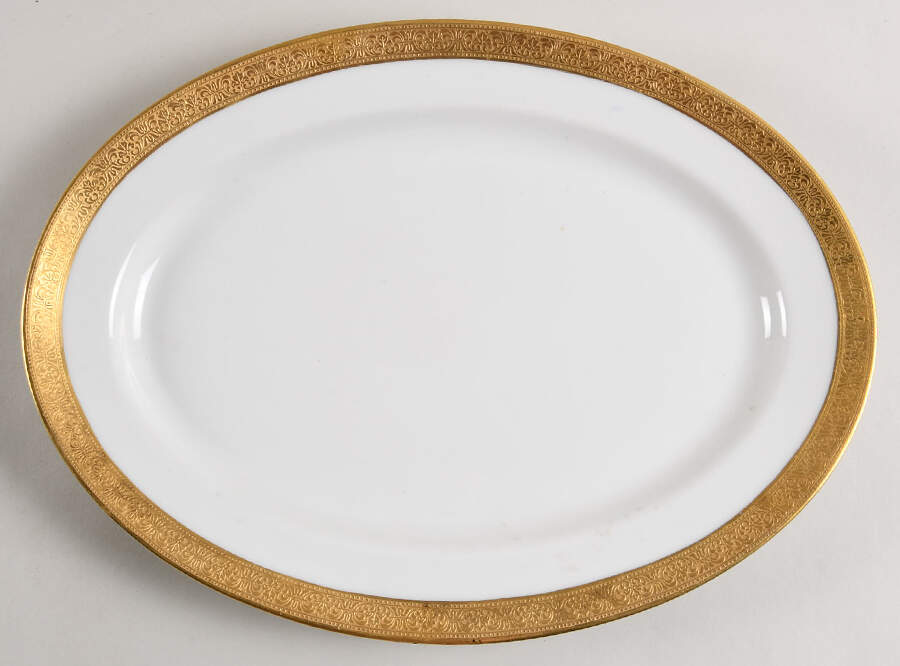 H5117 13" Oval Serving Platter by Haviland-1