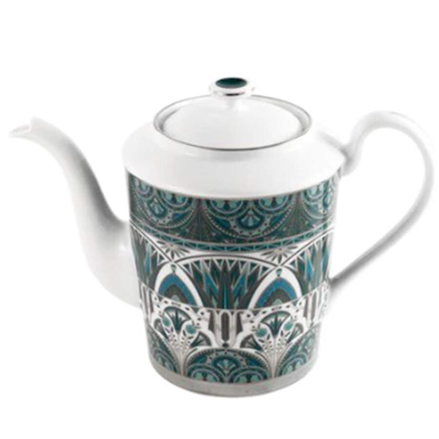Reves du Nil Platinum Teapot & Lid by Haviland-1