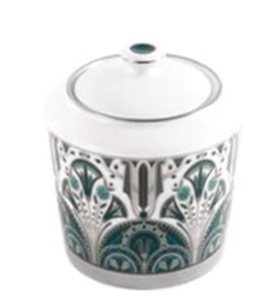 Reves du Nil Platinum Sugar Bowl & Lid by Haviland-1