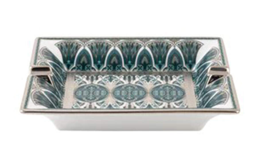 Reves du Nil Platinum 7" Square Tray by Haviland-1