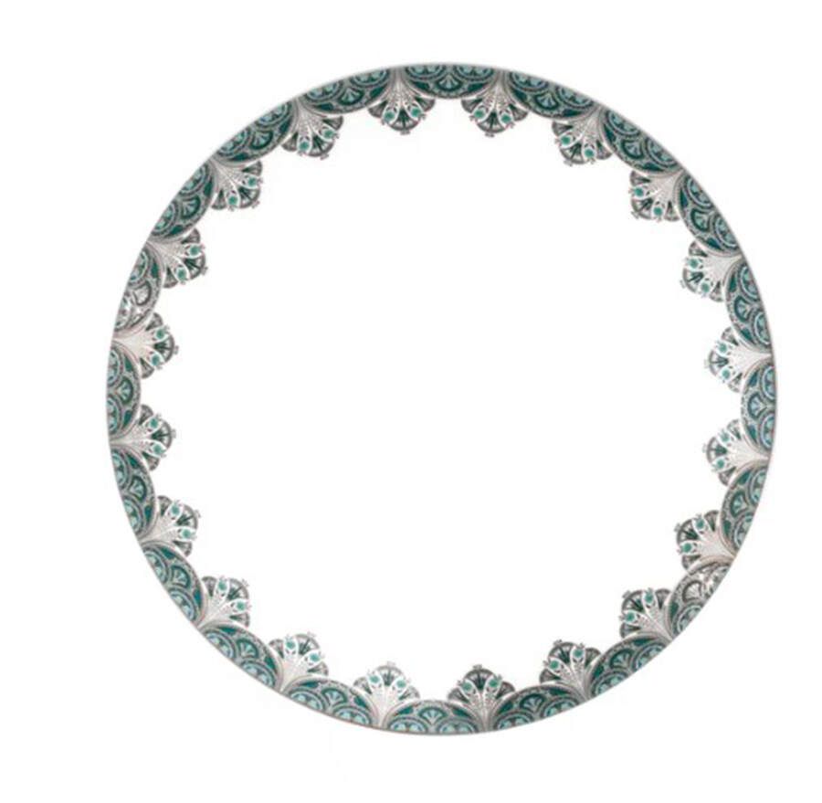 Reves du Nil Platinum Dinner Plate by Haviland-1