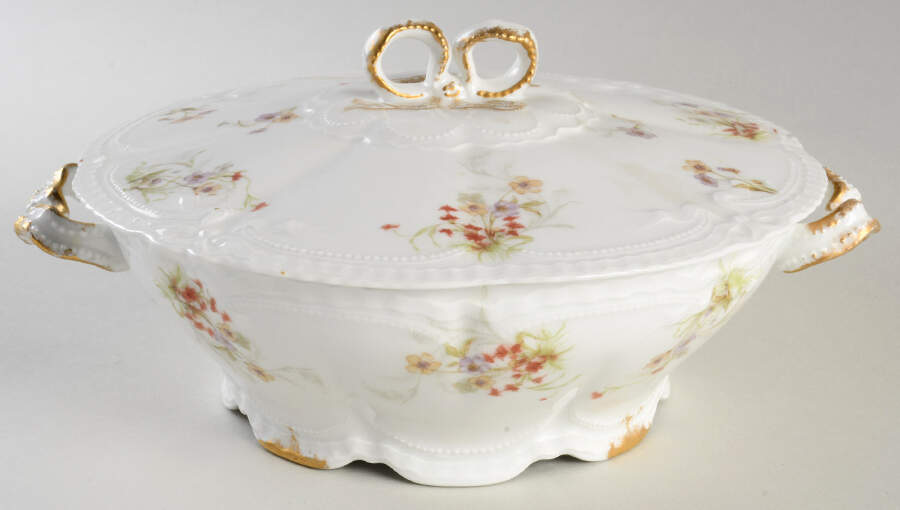 Schleiger 343-4 Round Covered Vegetable by Haviland-1