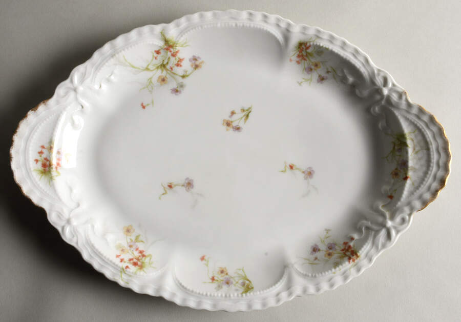 Schleiger 343-4 14" Oval Serving Platter by Haviland-1