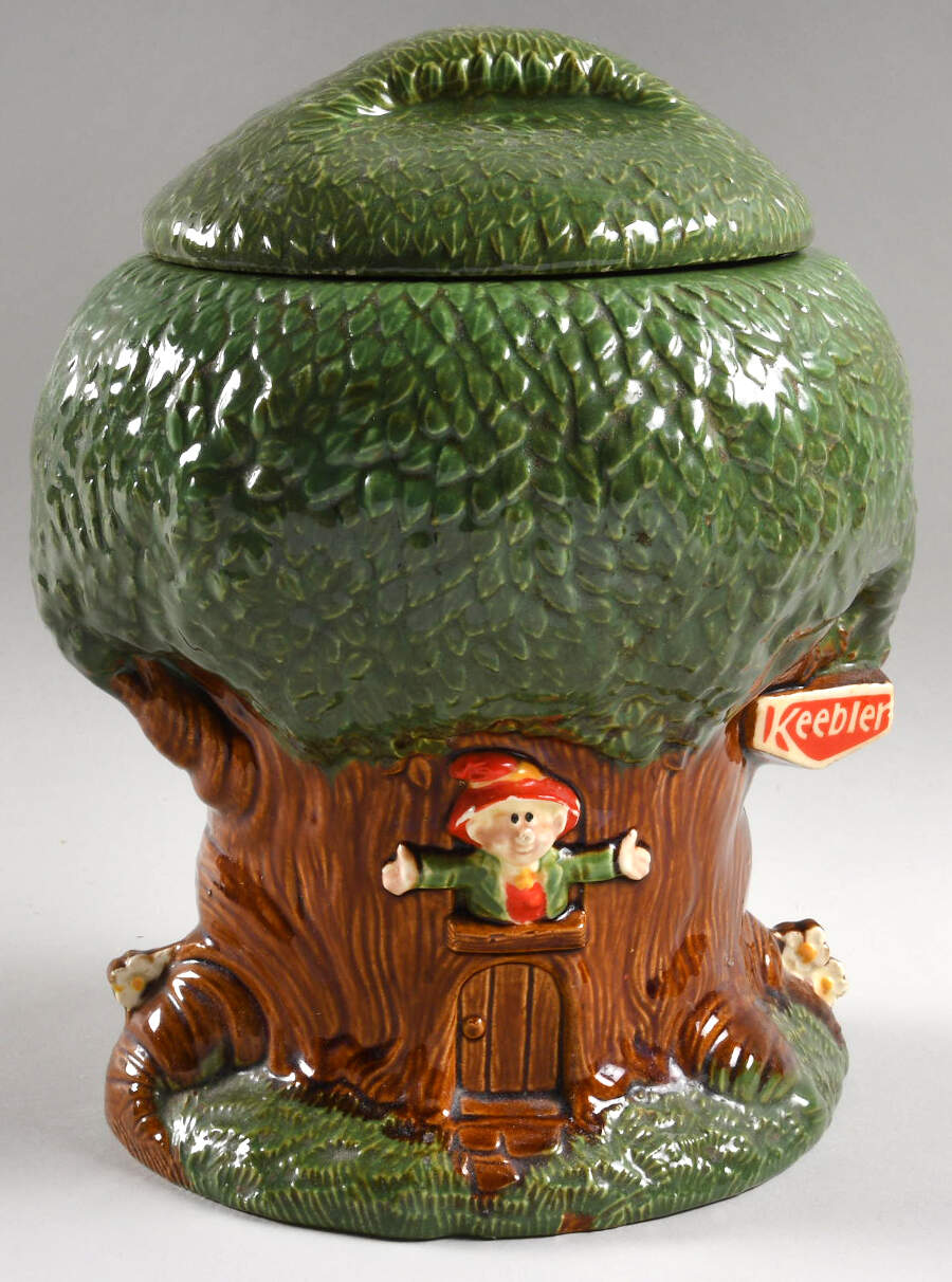 Keebler Elf Cookie Jar Figural Cookie Jar & Lid by Haeger-1