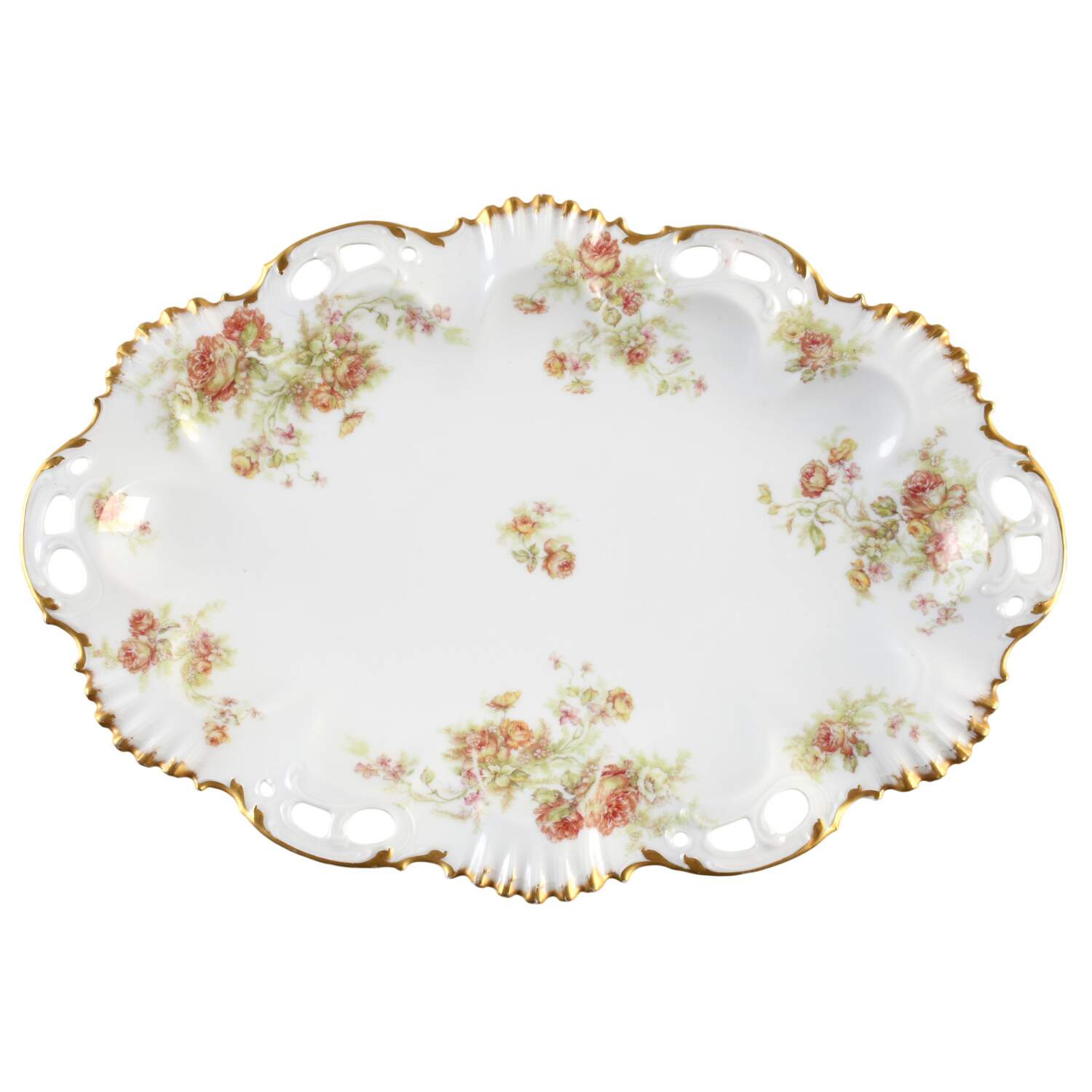 H22644 15" Oval Serving Platter by Haviland-1