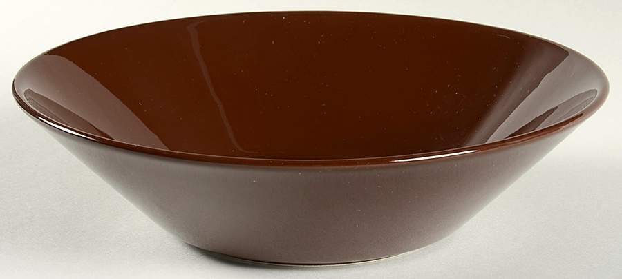 Teema Brown 8" Individual Pasta Bowl by Iittala-1